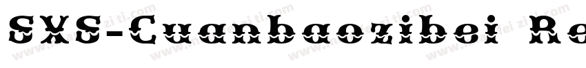 SXS-Cuanbaozibei Regular字体转换